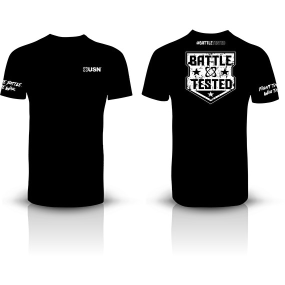 USN Battle Shirt - Black - Size M | ROUGHBULL FITNESS