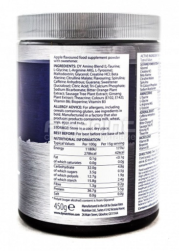 DY Nutrition NOXPUMP 450g Summer Fruit | ROUGHBULL FITNESS