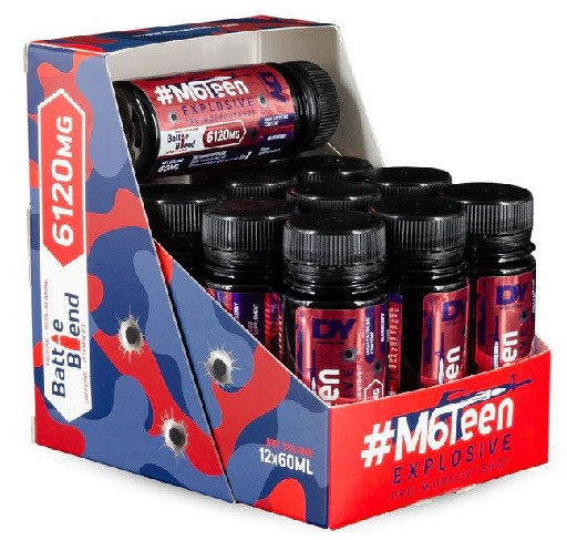 DY Nutrition M6Teen Prewokrout Shots 12x60ml Blueberry | ROUGHBULL FITNESS