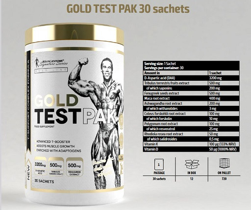 Kevin Levrone Gold Test Pak 30 Sachets | ROUGHBULL FITNESS