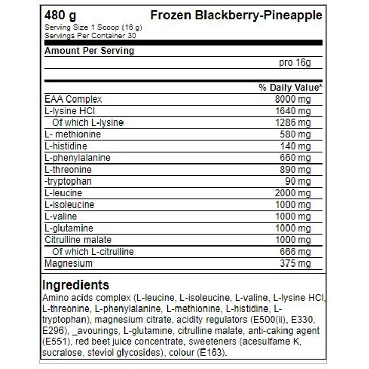 FA Nutrition ICE Hydro Amino - 480g | ROUGHBULL FITNESS