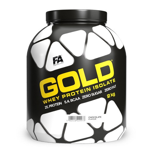 FA Nutrition Gold Whey Protein Isolate 2kg Strawberry | ROUGHBULL FITNESS