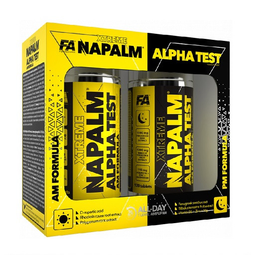 FA Nutrition NAPALM Alpha Test (AM PM Formula) 2x 120 Tabl. | ROUGHBULL FITNESS