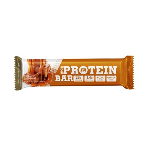 FA Nutrition High Protein Bar 24 x 55g Soft Caramel | ROUGHBULL FITNESS