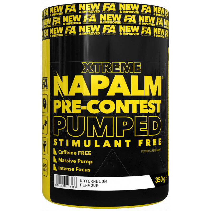 FA Nutrition Napalm PreContest Pumped Stimfree PROBEN 10x17,5g INAKTIV | ROUGHBULL FITNESS