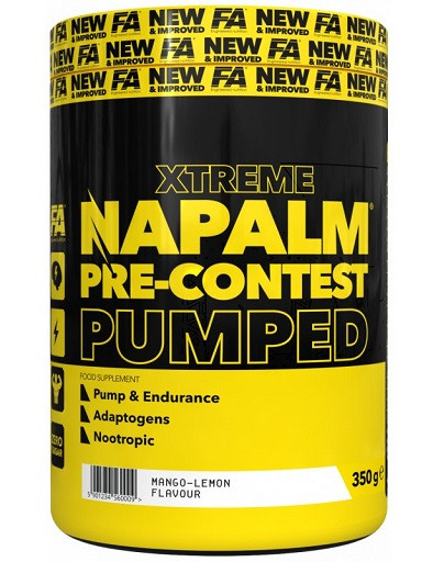 FA Nutrition Xtreme Napalm PreContest PUMP - 350g Mango-Lemon | ROUGHBULL FITNESS