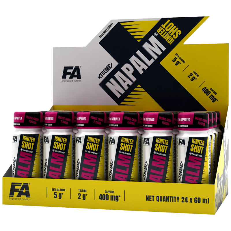 FA Nutrition Xtreme Napalm Igniter Shot - 24x60ml Exotic | ROUGHBULL FITNESS