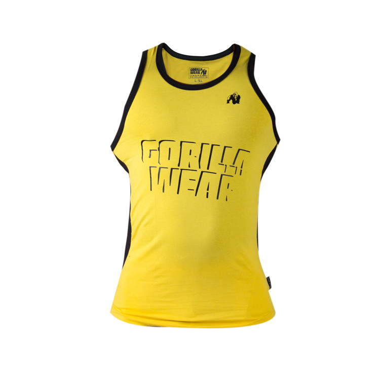 Gorilla Wear Stretch Tank Top - yellow S/M | ROUGHBULL FITNESS