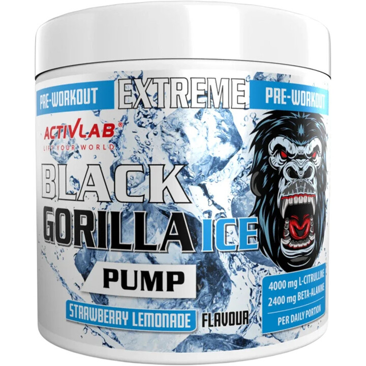 Activlab Black Gorilla Ice Pump Pre-Workout 300g Green Apple | ROUGHBULL FITNESS