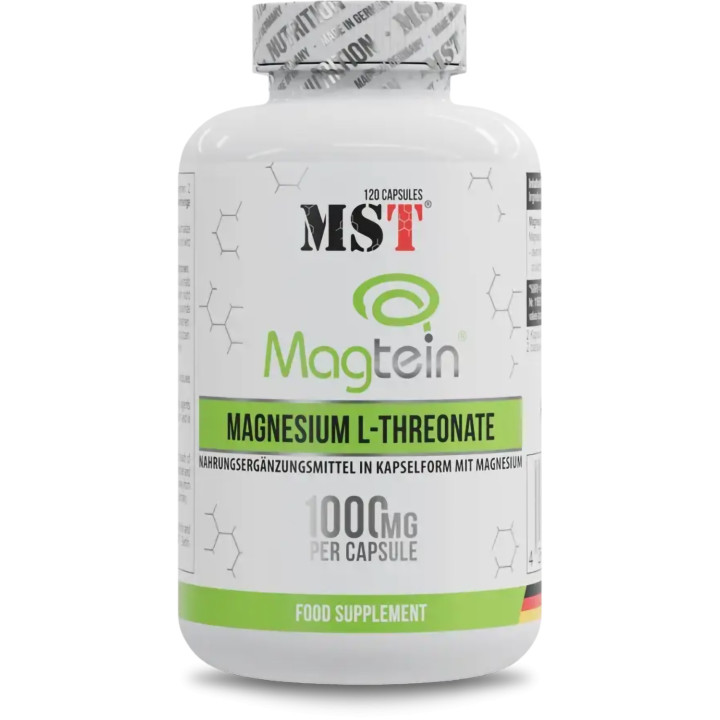 MST - Magnesium L-Threonate Magtein® 1000mg - 120 Kapseln | ROUGHBULL FITNESS