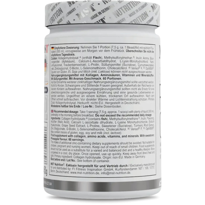 MST - Beauty Fish Kollagen Verisol 450g Pineapple | ROUGHBULL FITNESS