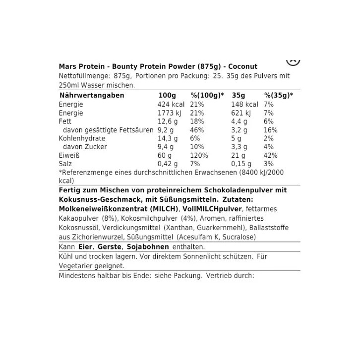 Bounty Protein Powder 455g | ROUGHBULL FITNESS