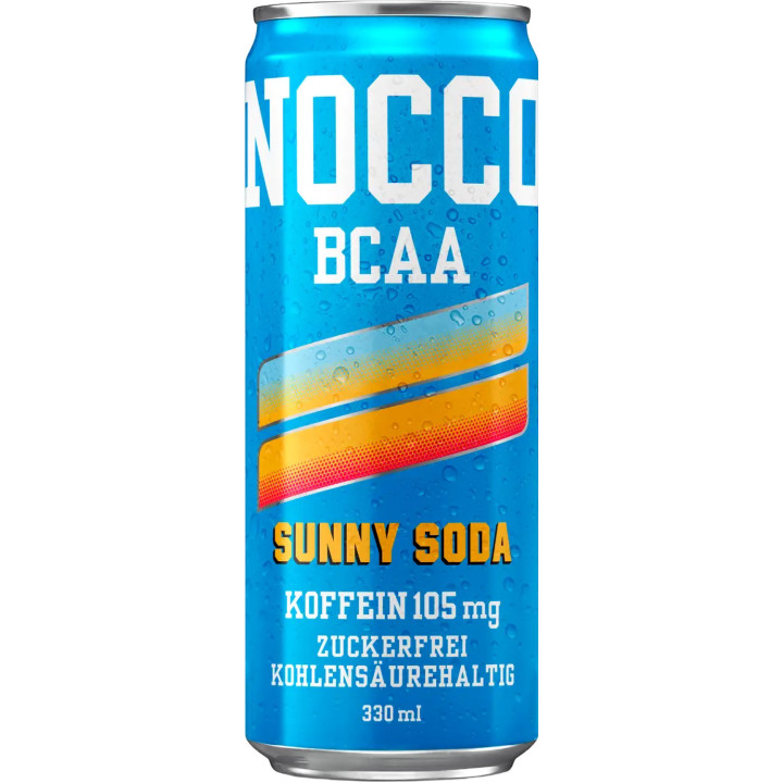 Nocco BCAA Drink 24 x 330 ml Sunny Soda | ROUGHBULL FITNESS