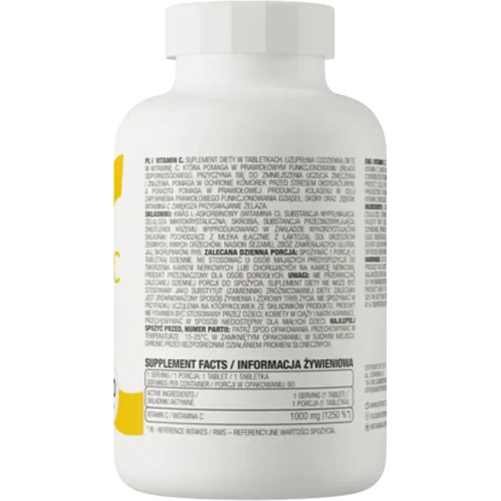 Ostrovit Vitamin C 1000mg 90 Tabletten | ROUGHBULL FITNESS