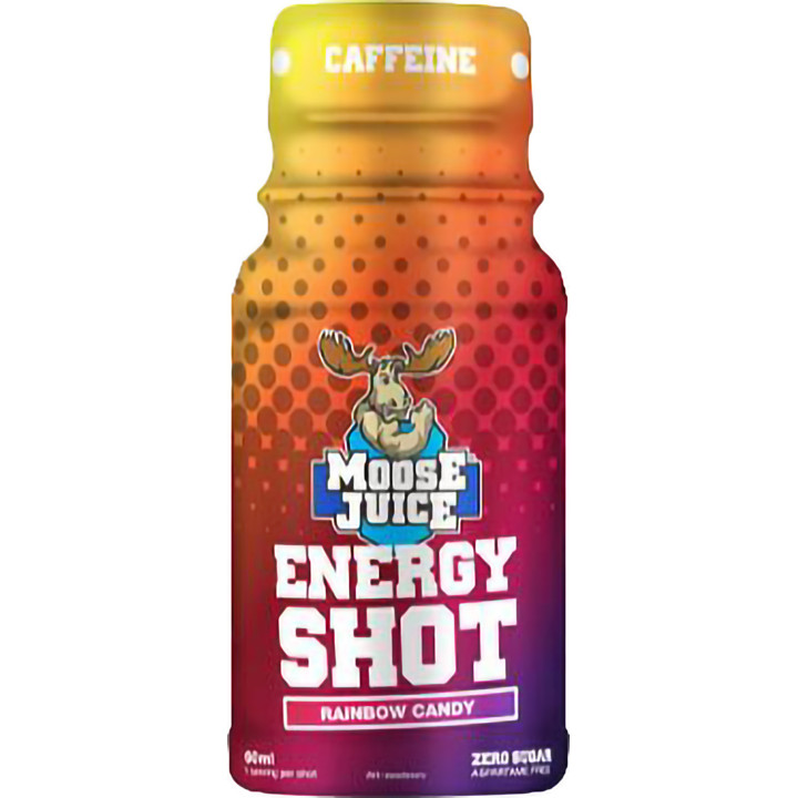 Muscle Moose Energy Shot - (12x60ml) Rainbow Candy | ROUGHBULL FITNESS