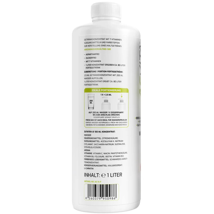 ASVita Fresh Mix Mineralgetränk 1/80 - 1L Waldfrucht | ROUGHBULL FITNESS