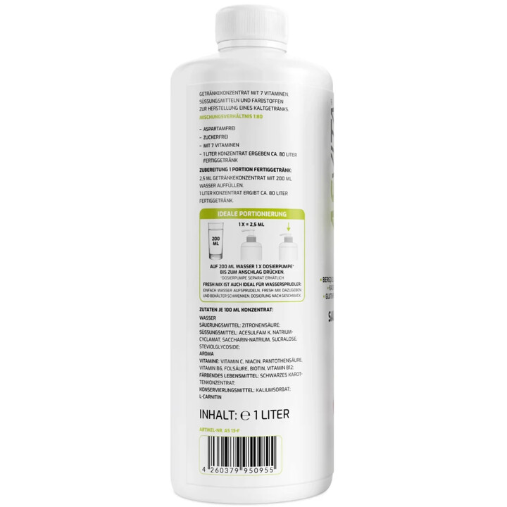 ASVita Fresh Mix Mineralgetränk 1/80 - 1L Sauerkirsche | ROUGHBULL FITNESS