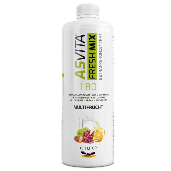 ASVita Fresh Mix Mineralgetränk 1/80 - 1L Multifruit | ROUGHBULL FITNESS