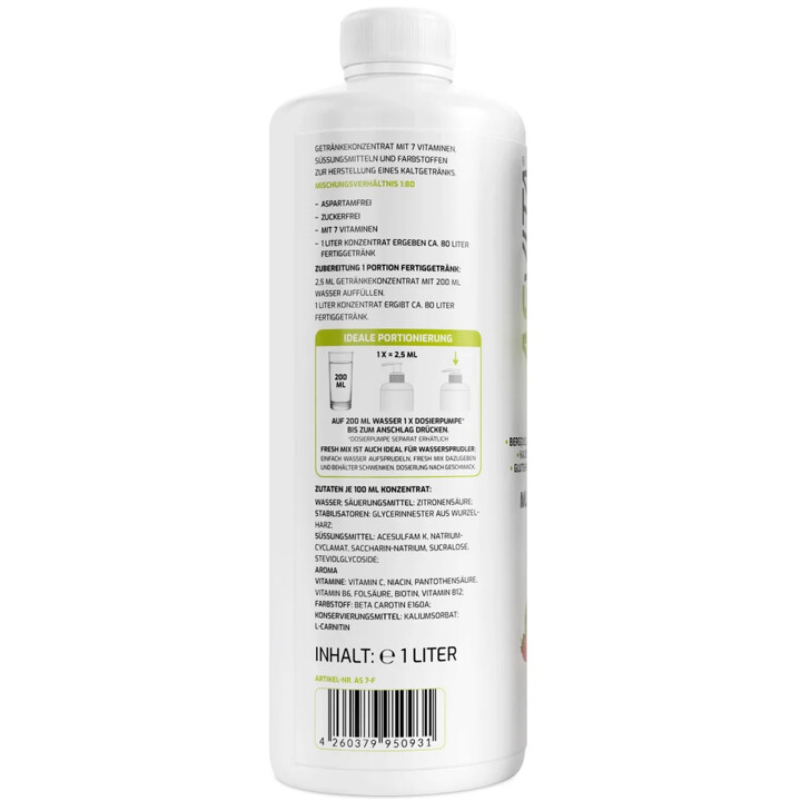 ASVita Fresh Mix Mineralgetränk 1/80 - 1L Multifruit | ROUGHBULL FITNESS