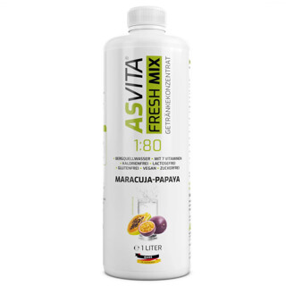 ASVita Fresh Mix Mineralgetränk 1/80 - 1L Maracuja-Papaya | ROUGHBULL FITNESS