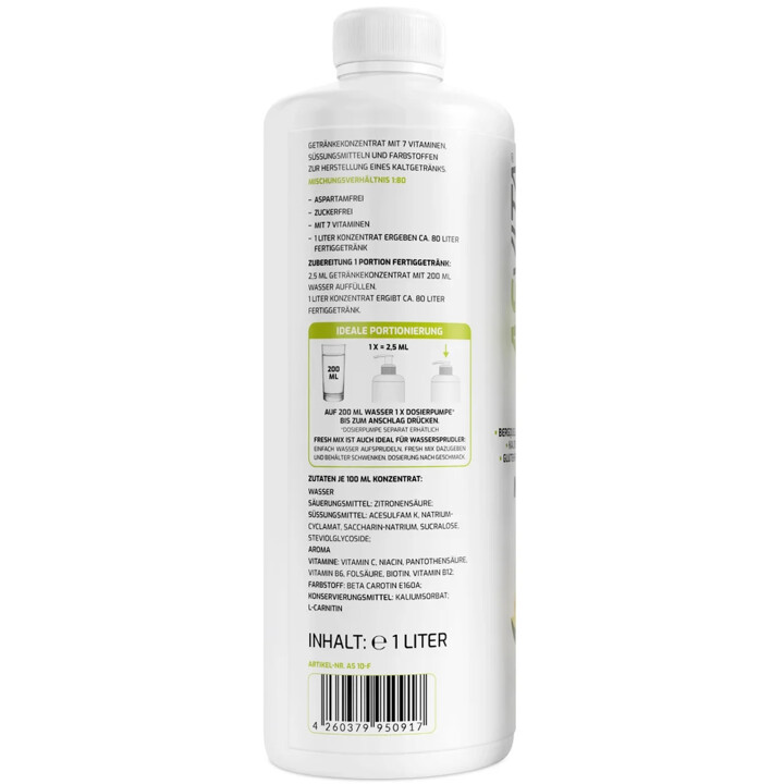 ASVita Fresh Mix Mineralgetränk 1/80 - 1L Mango | ROUGHBULL FITNESS