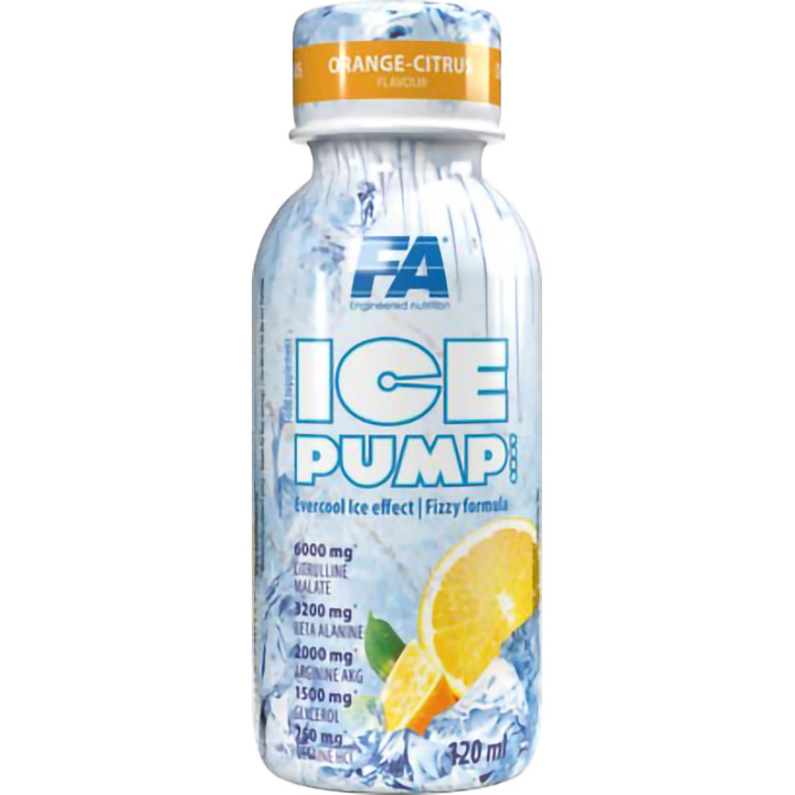 FA Nutrition ICE Pump Shot - 24 x 120ml Orange-Citrus | ROUGHBULL FITNESS