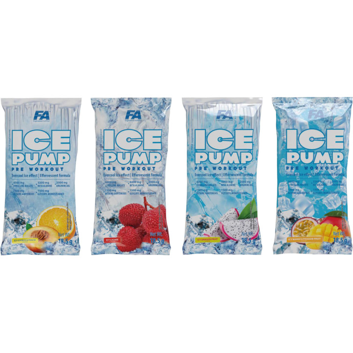 FA Nutrition ICE Pump PROBEN 10x18,5g MIX | ROUGHBULL FITNESS