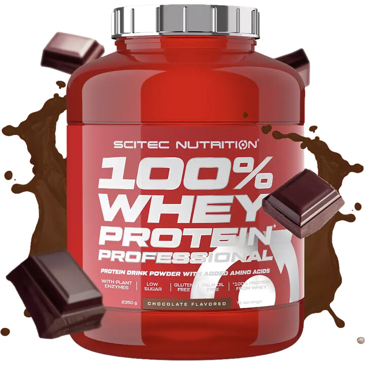 Scitec 100% Whey Professional 2350g Strawberry White Chocolate | ROUGHBULL FITNESS