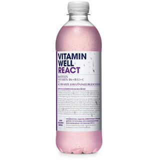 Vitamin Well Drink 12x500ml React  | ROUGHBULL FITNESS