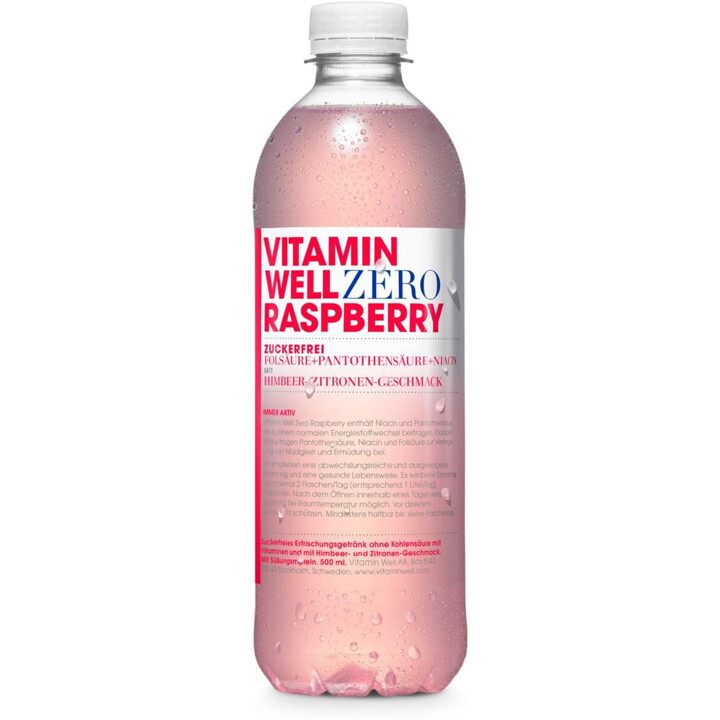 Vitamin Well Drink 12x500ml ZERO Raspberry | ROUGHBULL FITNESS