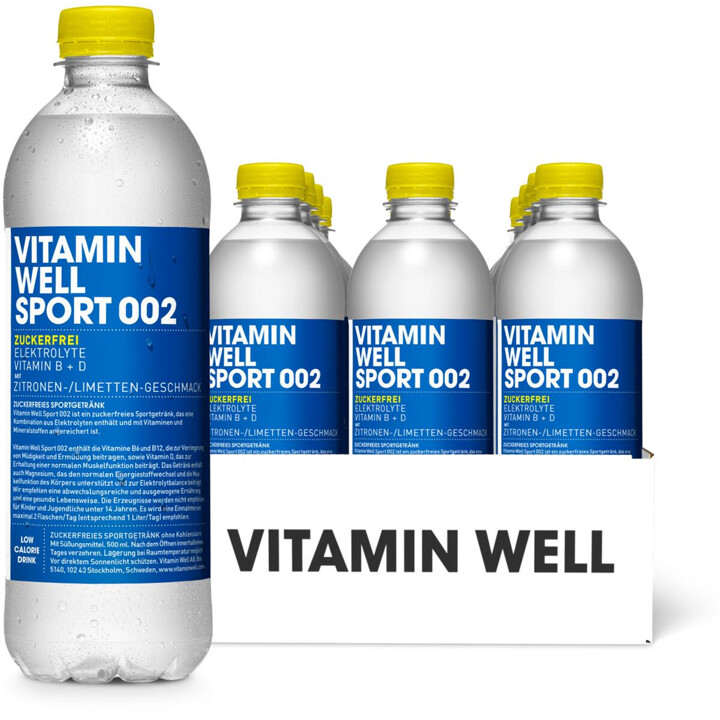 Vitamin Well Drink 12x500ml Sport 002 | ROUGHBULL FITNESS