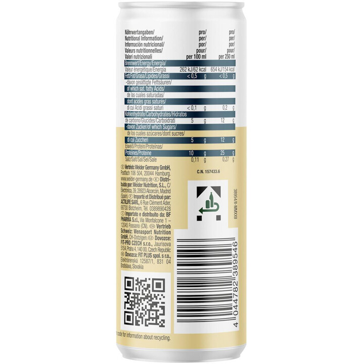 Weider Protein Milk Shake 12x250ml Vanille | ROUGHBULL FITNESS