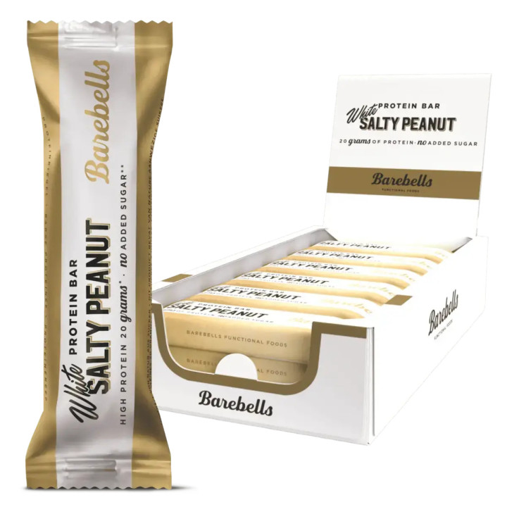 Barebells Protein Bars - 12x 55g - White Salty Peanut | ROUGHBULL FITNESS