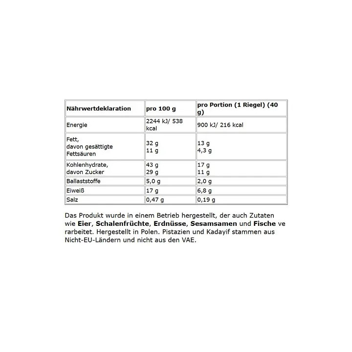 Olimp Protein Bar Dubai Style 25x 40g White Chocolate flavour | ROUGHBULL FITNESS