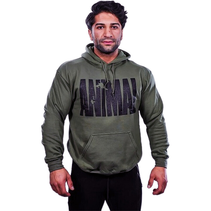Universal Animal Hooded Sweater Military L | ROUGHBULL FITNESS