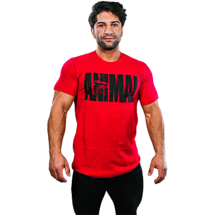 Universal Animal T-Shirt "Iconic" red | ROUGHBULL FITNESS