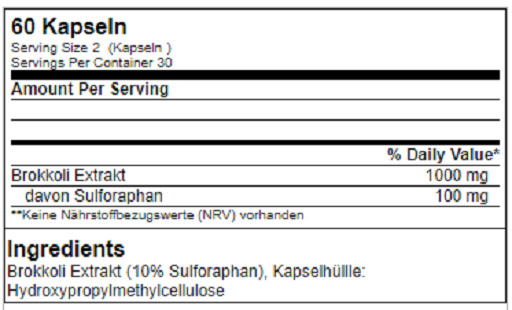GN Sulforaphane Broccoli Extract 60 Kapseln | ROUGHBULL FITNESS