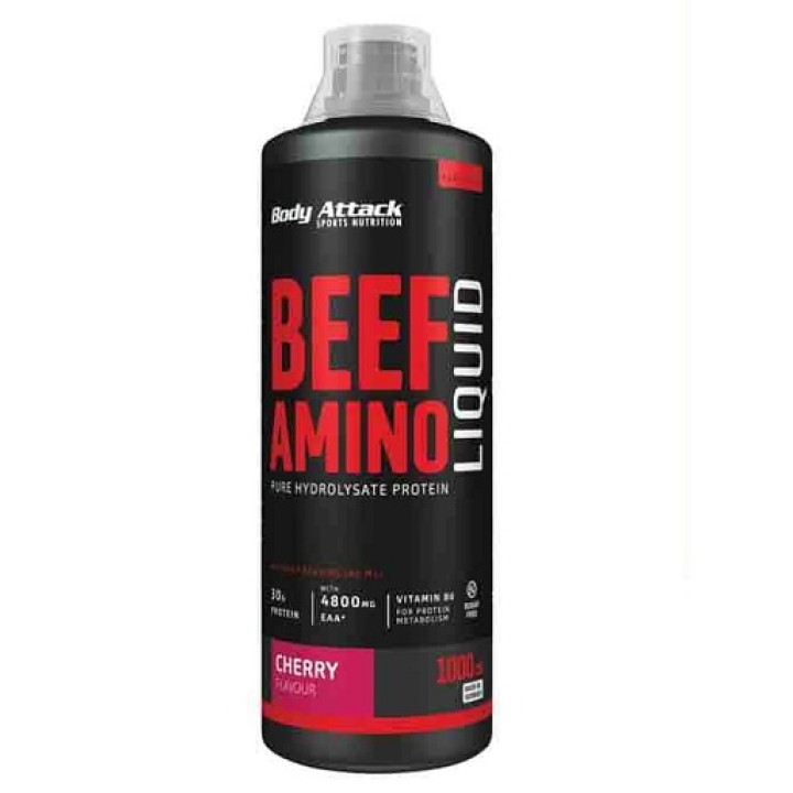 Body Attack Beef Amino Liquid 1000ml Cherry