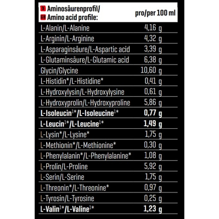 Body Attack Beef Amino Liquid 1000ml Cherry