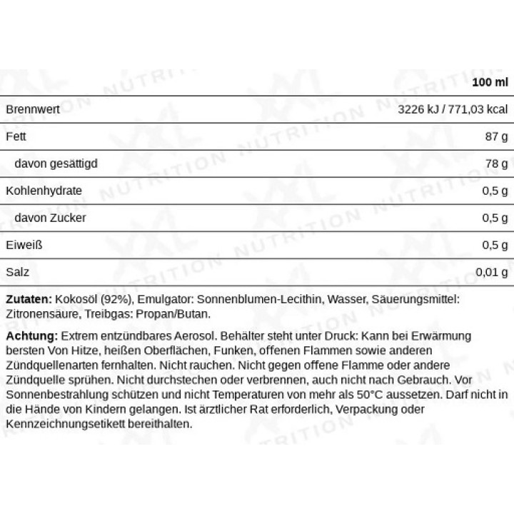 XXL Nutrition Perfect Cooking Spray 200ml Olivenöl