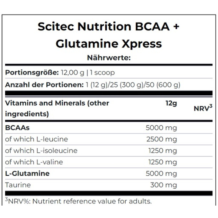 Scitec BCAA+ Glutamine Xpress 600g