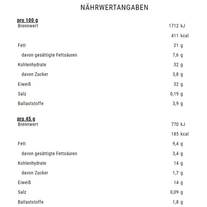 Weider Joe's Core Bar 12x45g