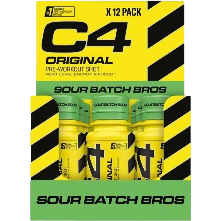 Cellucor C4 Original Shot 12x 60ml Sour Batch Bros