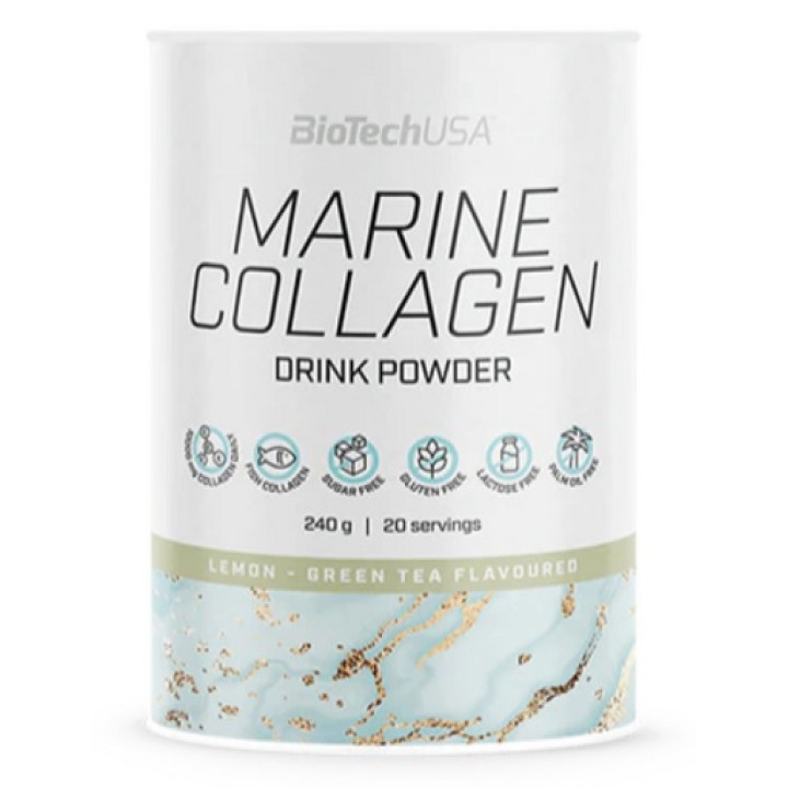 BioTech Marine Collagen 240g Grüner Tee Zitrone
