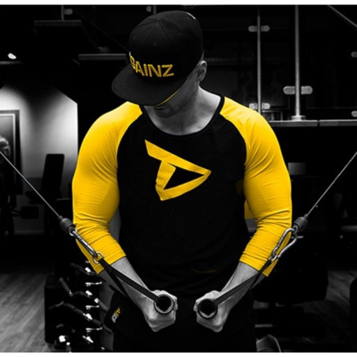 Dedicated 3/4 Sleeve Raglan Short Logo L