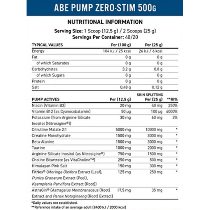 Applied Nutrition ABE Pump 500g Red Hawaiian
