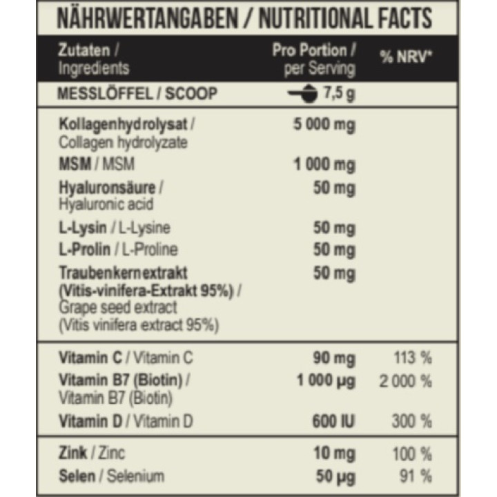 MST - Beauty Collagen Verisol + OptiMSM 225g Pineapple