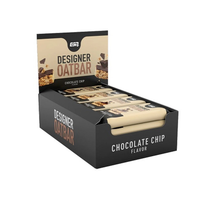 ESN Designer Oatbar Box 12x100g Chocolate Chip