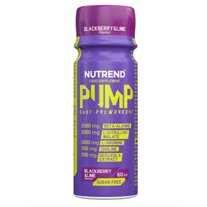 Nutrend PUMP Shot 20x60ml Broombeere+Limette