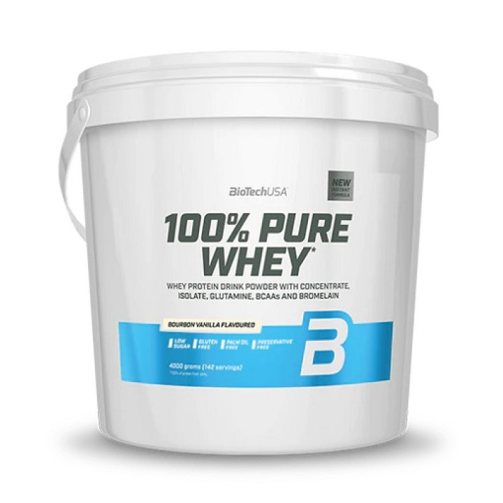 BioTech 100% Pure Whey 4000g Strawberry